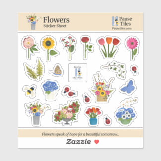 Flowers Sticker Sheet