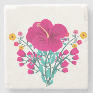 Flowers Stone Coaster