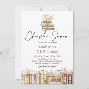 Flowers Storybook Birthday Invitation
