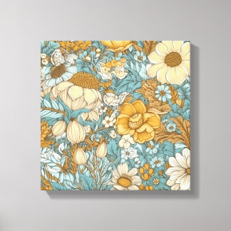 Flowers Stretched Canvas Print