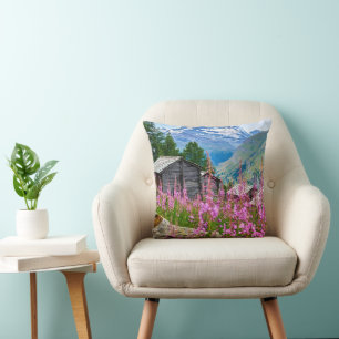 Flowers Summer Matterhorn Switzerland Cushion