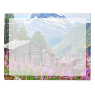 Flowers   Summer Matterhorn Switzerland Notepad