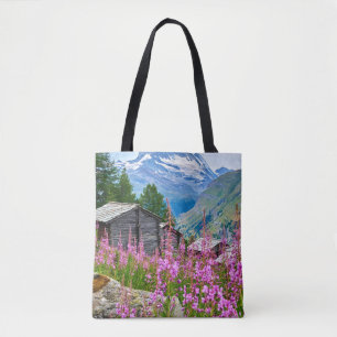 Flowers   Summer Matterhorn Switzerland Tote Bag