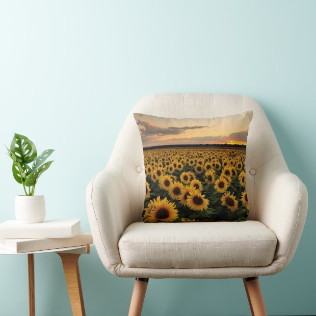 Flowers | Sunflower Field Cushion (Chair)