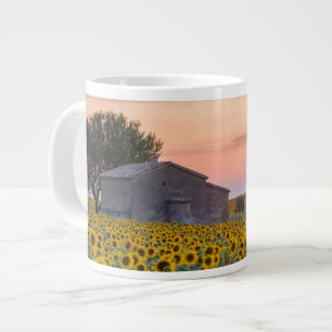 Flowers Sunflower Field Provence, France Large Coffee Mug
