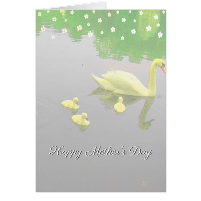 Flowers & Swan Lake Mother's Day  (Front)