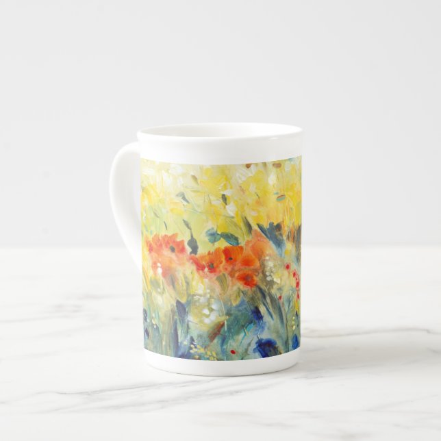 Flowers Sway II Bone China Mug (Front Left)