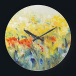 Flowers Sway II Large Clock<br><div class="desc">Floral</div>