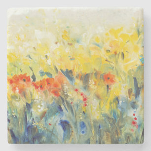 Flowers Sway II Stone Coaster