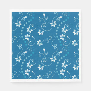 Flowers, Swirls and Polka Dots Napkin