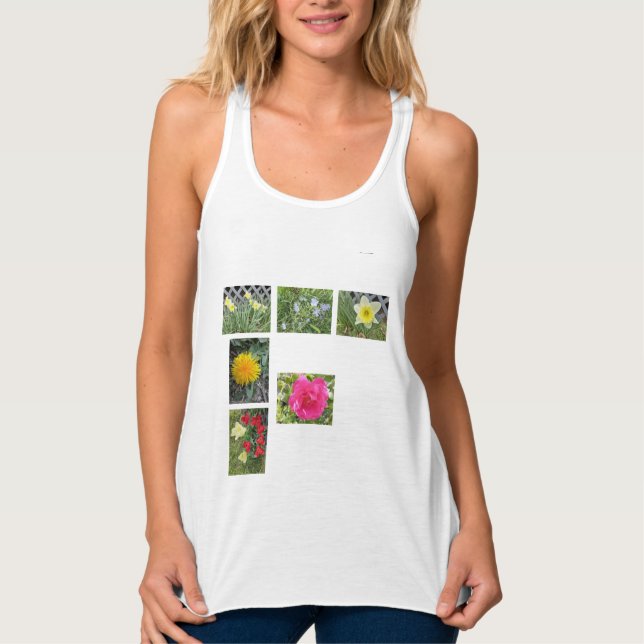 Flowers T-Shirt Singlet (Front)
