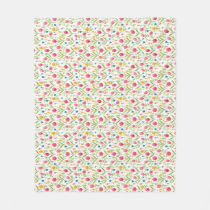 Flowers Teach Us Patience Fleece Blanket