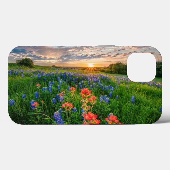 Flowers | Texas Bluebonnets & Indian Paintbrush Case-Mate iPhone Case (Back (Horizontal))