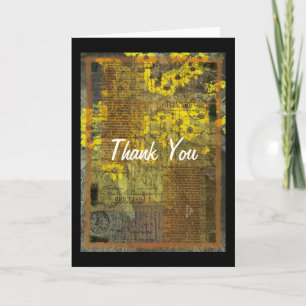 Flowers, Thank You Card