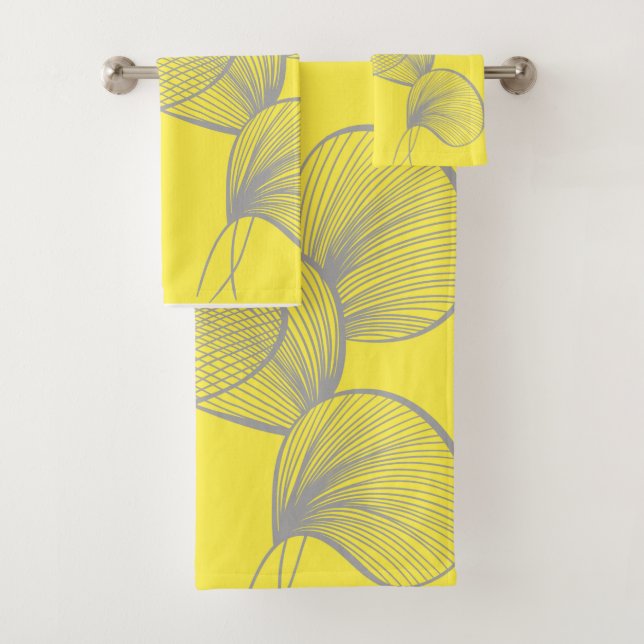 Flowers, the colour of the year notebook bath towel set (Insitu)