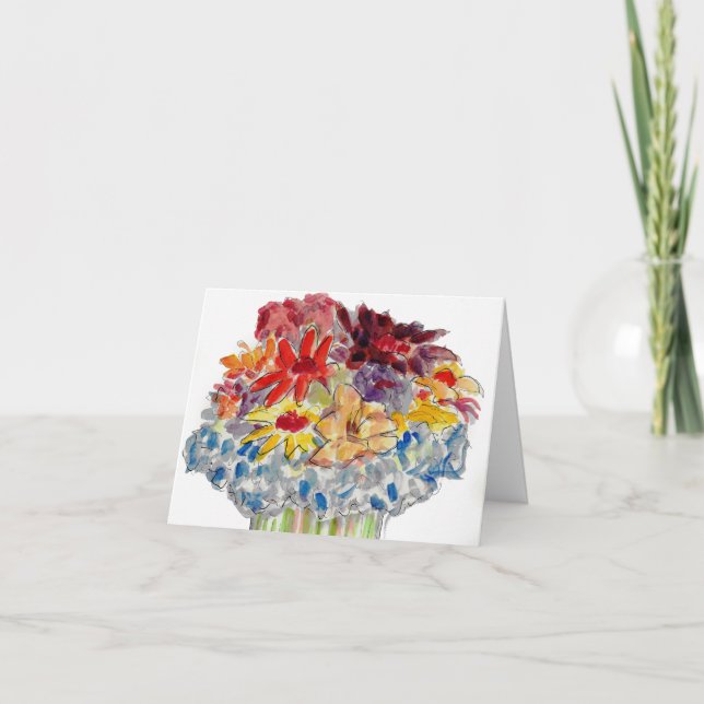 Flowers thinking of you card (Front)