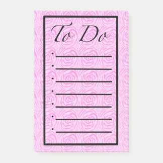 Flowers To Do List Post it Notes