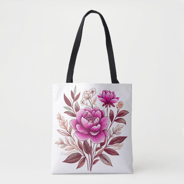flowers tote bag (Front)
