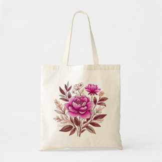 flowers tote bag
