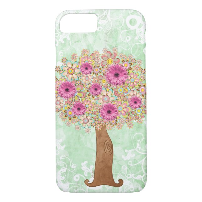 Flowers Tree Case-Mate iPhone Case (Back)