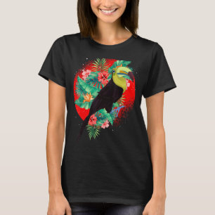 Flowers Tropical Animal  Rainforest Bird Floral To T-Shirt