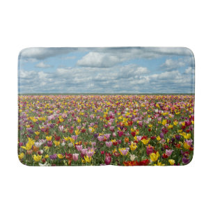 Flowers Tulips Willamette Valley Oregon Bath Mat