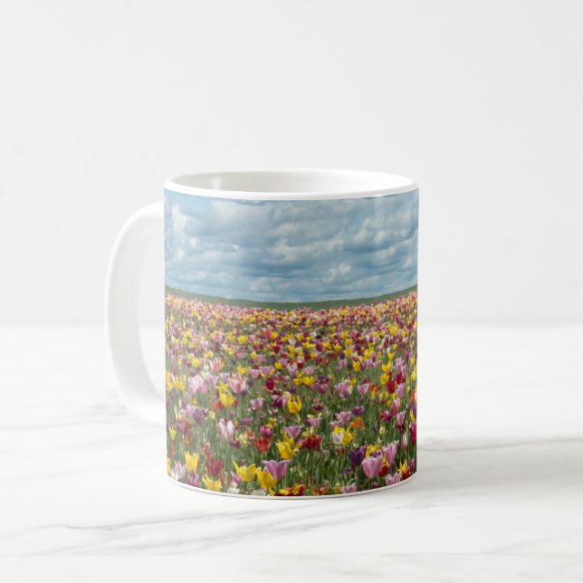 Flowers | Tulips Willamette Valley Oregon Coffee Mug (Front Left)