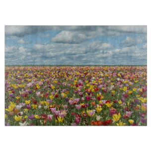 Flowers Tulips Willamette Valley Oregon Cutting Board