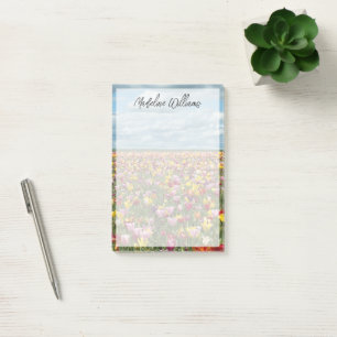 Flowers Tulips Willamette Valley Oregon Post-it Notes