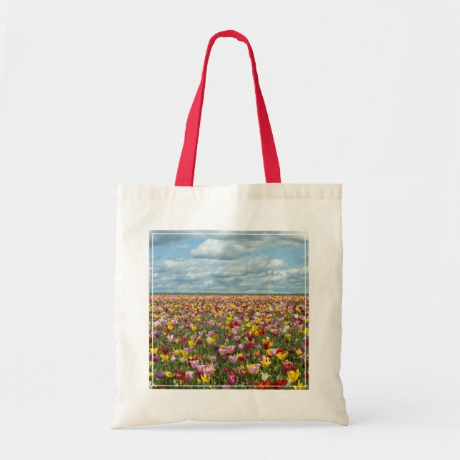 Flowers | Tulips Willamette Valley Oregon Tote Bag (Front)