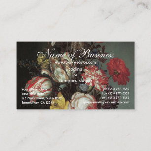 Flowers Vase Shells Insects, Balthasar van der Ast Business Card