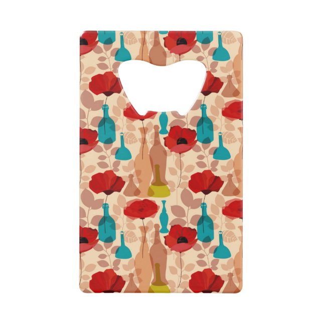 Flowers, vases and bottles pattern (Front)