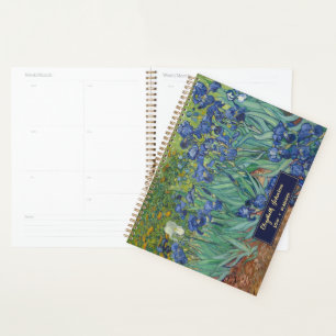 Flowers Vincent Van Gogh Vintage Art Monogram 2026 Planner