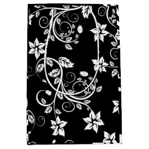 Flowers Vintage Girly Cute Medium Gift Bag