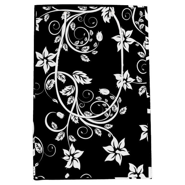  Flowers Vintage Girly Cute     Medium Gift Bag (Front)