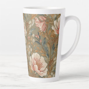 Flowers, Vintage,Glamorous Garden Blooms Latte Mug