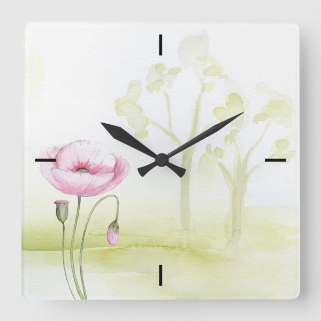 Flowers Wall Clock (Front)
