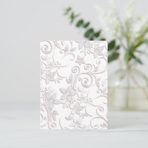 Flowers wall paper 1 postcard