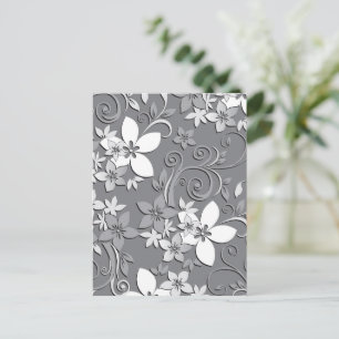 Flowers wall paper 2 holiday postcard
