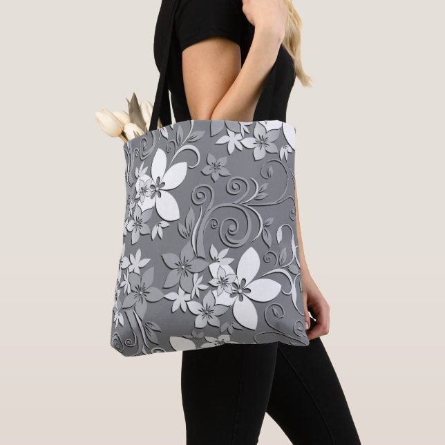 Flowers wall paper 2 tote bag (Close Up)