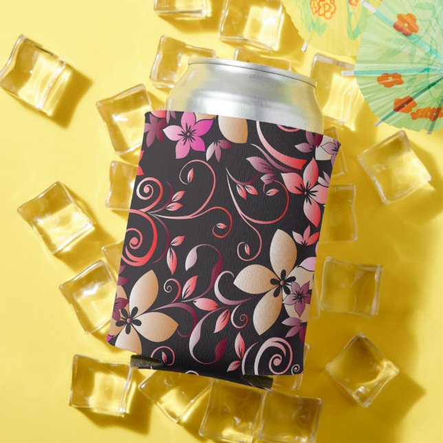 Flowers wall paper 7 can cooler (In Situ Summer)