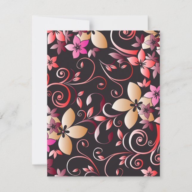 Flowers wall paper 7 card (Front)
