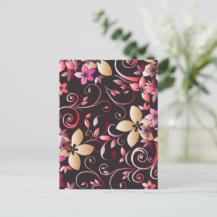 Flowers wall paper 7 holiday postcard