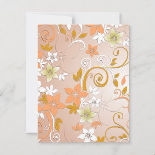 Flowers wall paper 8 card