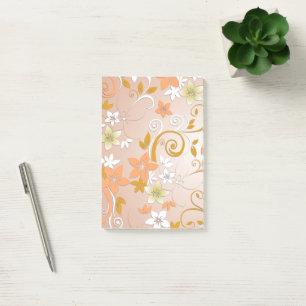 Flowers wall paper 8 post-it notes