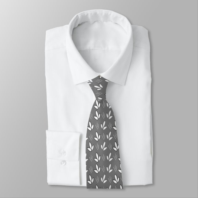 Flowers Watercolor Flowers Tie (Tied)