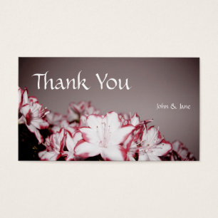 Flowers - Wedding Thank You Card