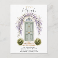 Flowers Welcome Home New Address Postcard
