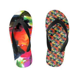 Flowers When We Were Four ! Kid's Jandals