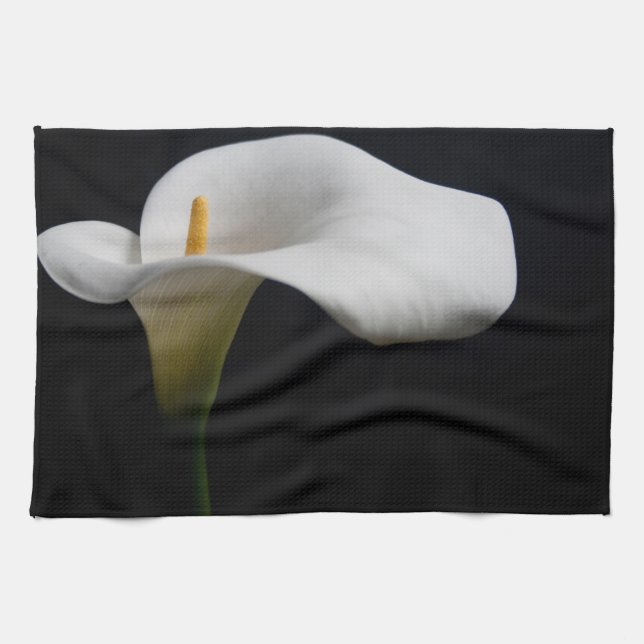 Flowers | White Calla Lily Tea Towel (Horizontal)